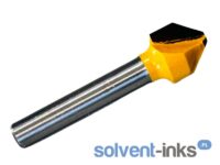 Frez stożkowy dwupiórowy 6mm / 90° / 12,7mm YELLOW