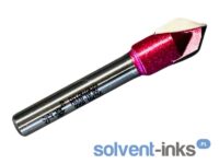 Frez stożkowy dwupiórowy 6mm / 90° / 10mm RED