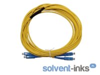 Przewód optyczny, kabel (światłowód) z prostokątnymi złączami, podwójny - 10m