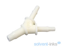 Trójnik 3mm x 2x2mm solvent - white