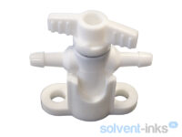 Zawór przelotowy plastik 3 x 3mm - white